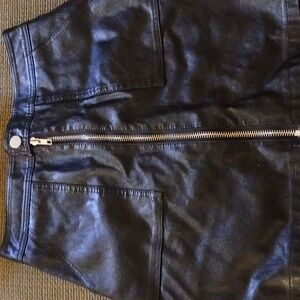 Leather mini